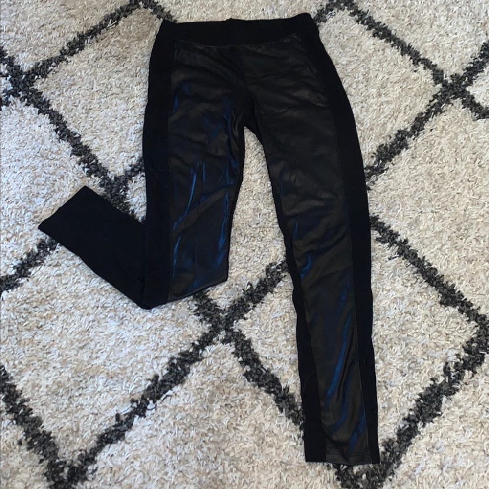 Faux leather leggings